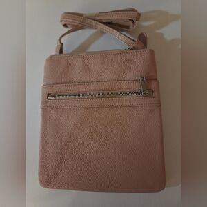NEW CROSSBODY 4 ZIP BAG,PINK
